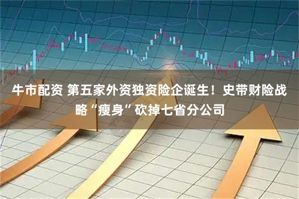 牛市配资 第五家外资独资险企诞生!史带财险战略“瘦身”砍掉七省分公司